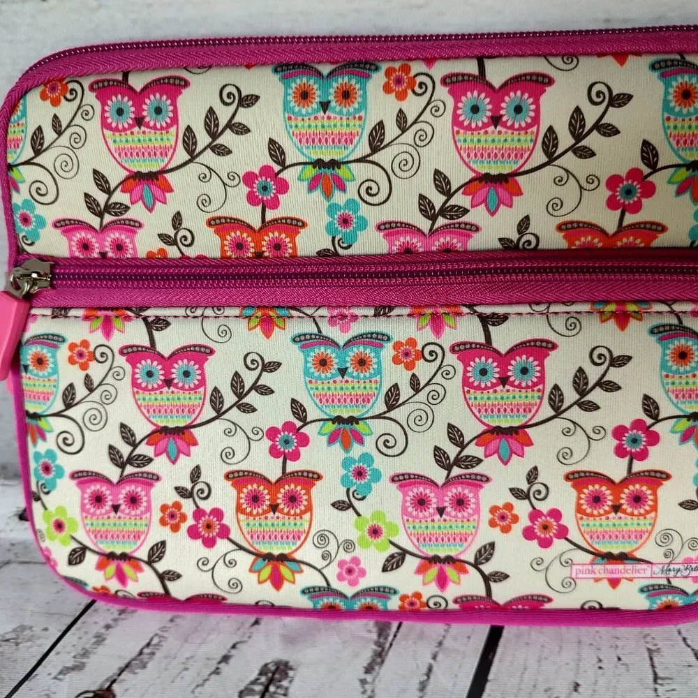 Owl Padded Zipper Tablet Case Pink
